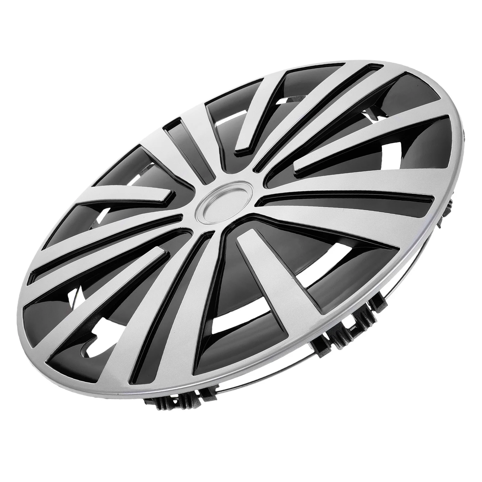 

Steel Universal 14 Inch Wheel Hub Cover Car Truck Hubcaps Durable Wheel Covers Replacement Trailer Hub Cover Car Tire Valve Caps