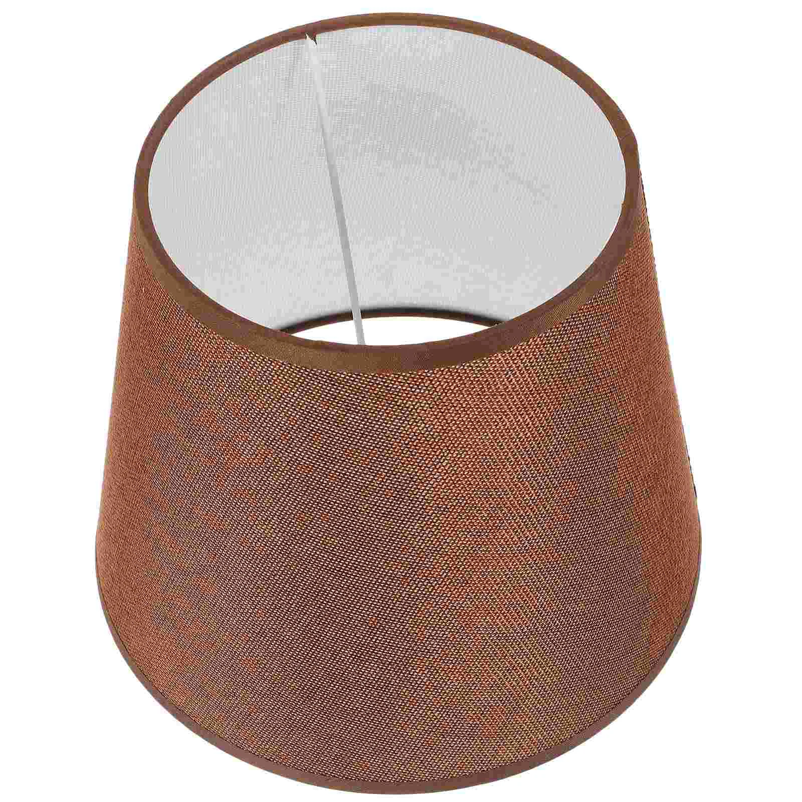 

Solid Color Lampshade Replacement Bedside Miniature Unique Feeling for Desk Metal Cloth