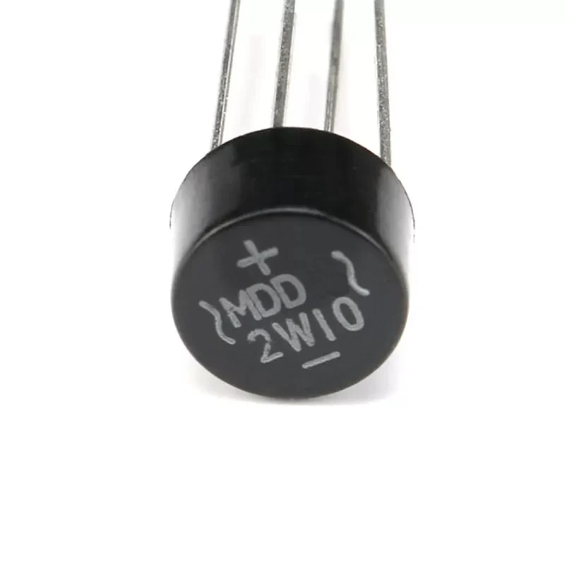 10PCS 2W10  2A 1000V WOB package circular bridge rectifier bridge stack silicon bridge rectifier