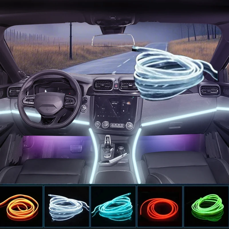 

Auto Decorative Cold Light Lamp Dashboard Console Led Ambient Light Strips 1-5M