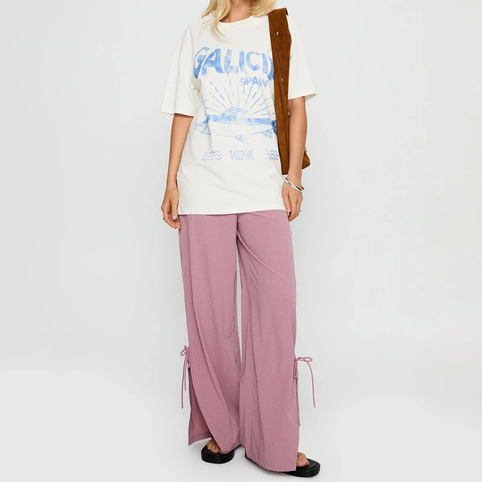 

Летняя повседневная футболка с коротким рукавом, женская модная футболка с круглым вырезом и буквенным принтом рыбы, свободные топы, уличная одежда