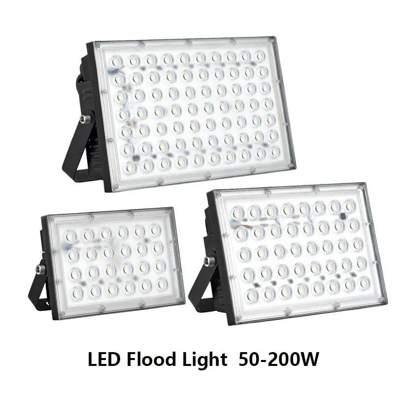 

Hot Sales LED Flood Light 50W 100W 200W 110V/220V Floodlight Spotlight IP65 Waterproof Outdoor Garden Lamp High Brightness