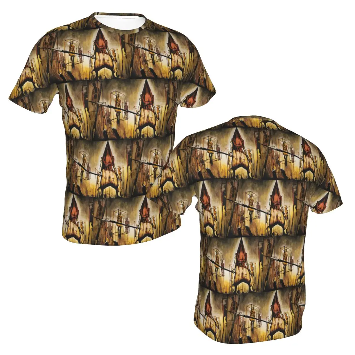 100% Cotton Game Silent Hill Misty Day T-Shirt Men's Classic T Shirt Men Round Neck Summer Shirts Tops