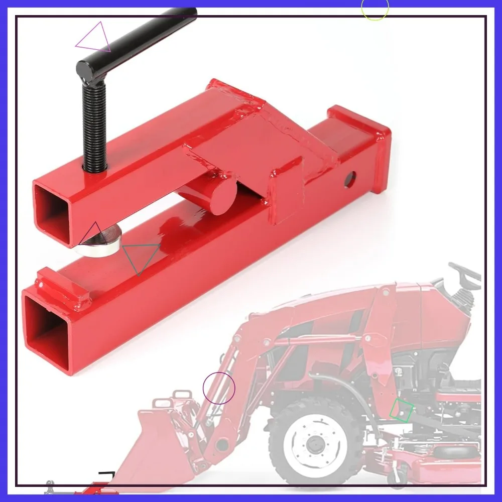 

2-дюймовый адаптер приемника с шаровым креплением для прицепа с зажимом для ковша трактора, вилочного погрузчика, сверхмощного буксировки