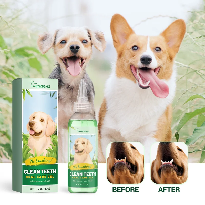 

Pet Breath Freshener Dental Gel Deep Cleans Teeth Reduces Oral Odor Supports Oral Health for Dogs Cats Pet Dental Care Supplies