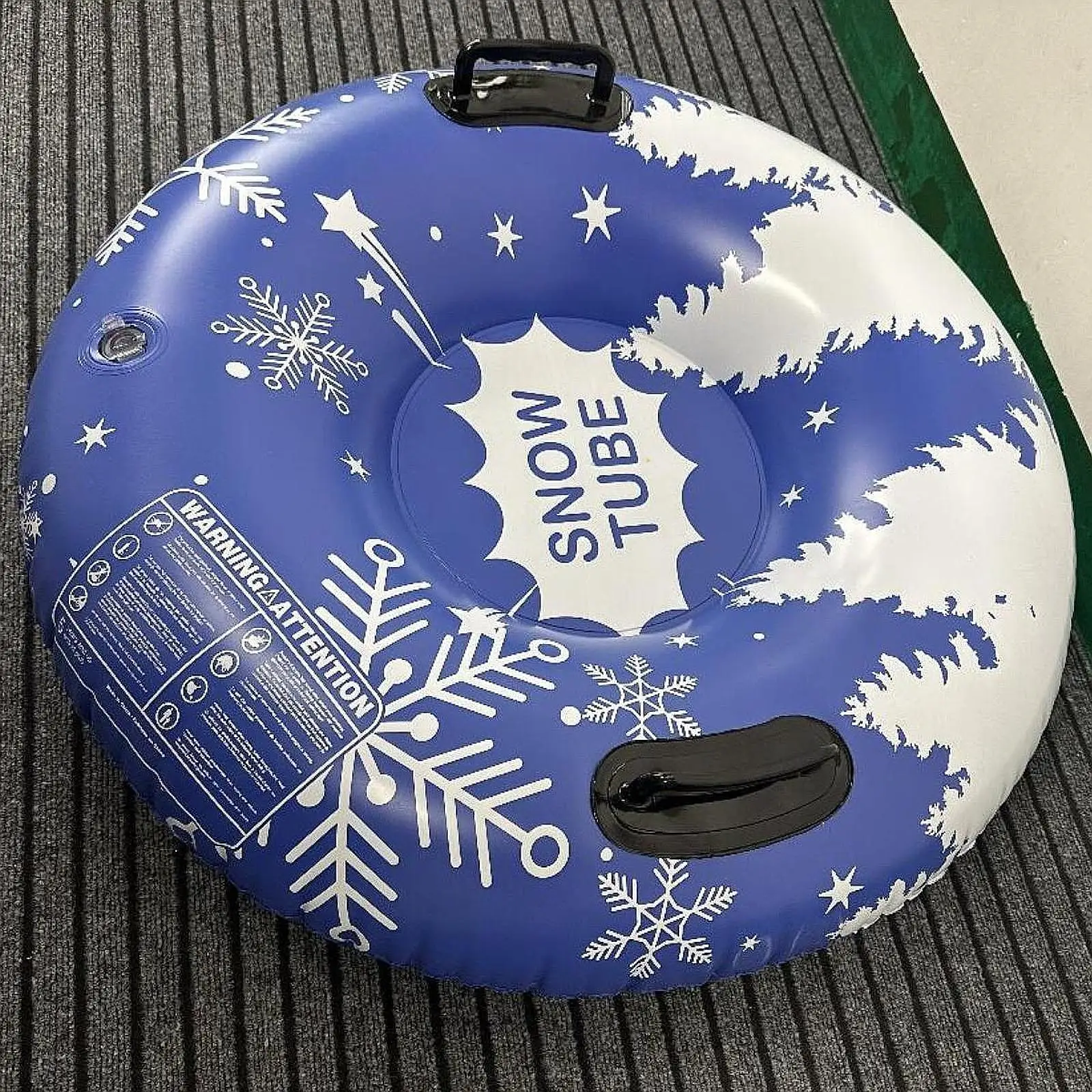 インフレータブルスレッドチューブ-90cm-耐寒性pvc製-ディープシート-プルロープ付き-雪の丘での滑り降りに最適