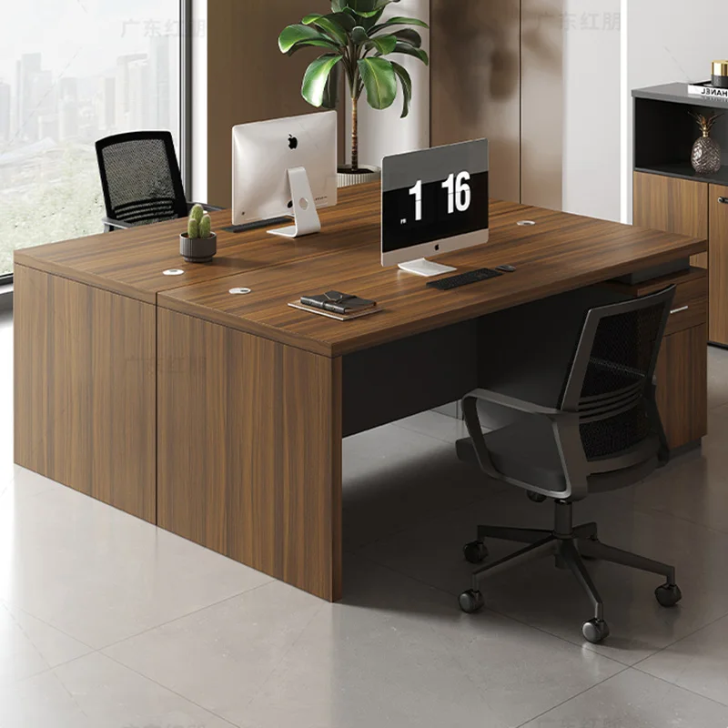 

Drawer Executive Office Desk Storage Reception Space Saving Modern Office Desk Study Wooden Meuble Bureau Commercial Furniture