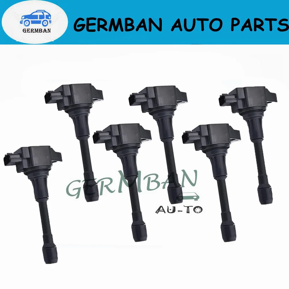 6*22448-JA00C Ignition Coil For 2007-15 Nissan V6 TIIDA Cube Altima Rogue Sentra Versa Micra X-Trail Qashqai Infiniti M56 FX50