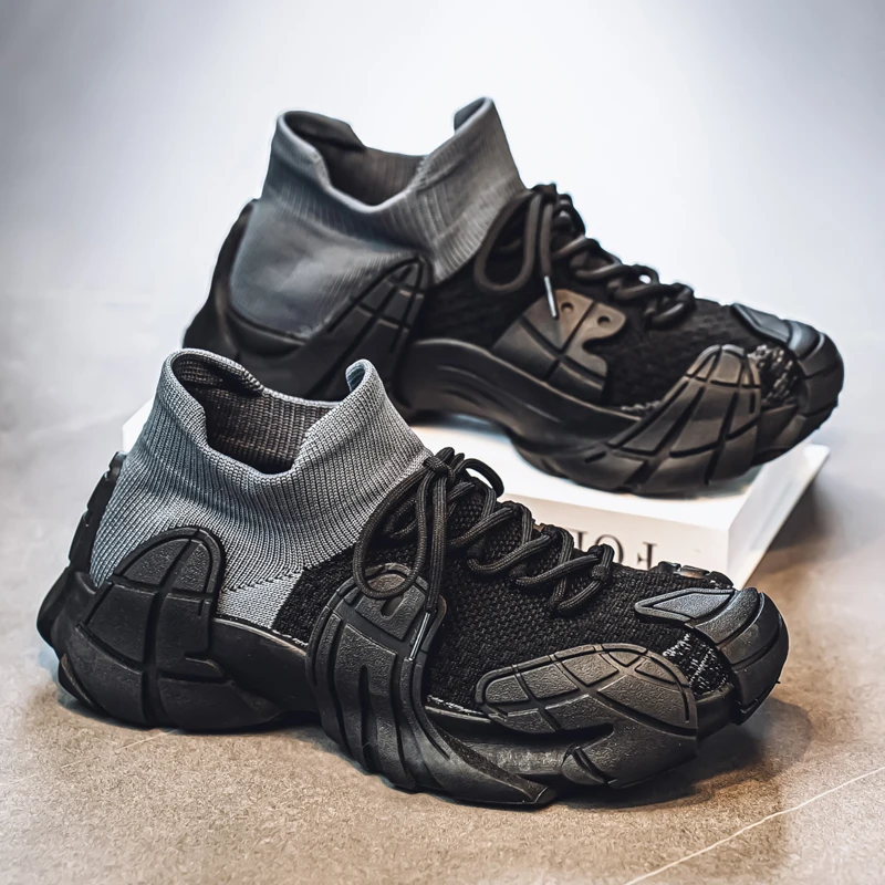 

MODX men's niche casual flying fabric all match sports fashion shoes