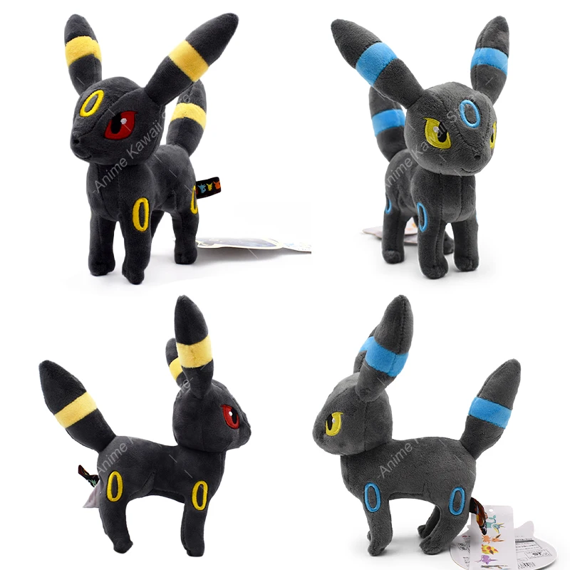 Pokemon Standing Shiny Umbreon Vaporeon Espeon Sylveon Animal Stuffed Plush Quality Cartoon Toy Kids Birthday Gifts