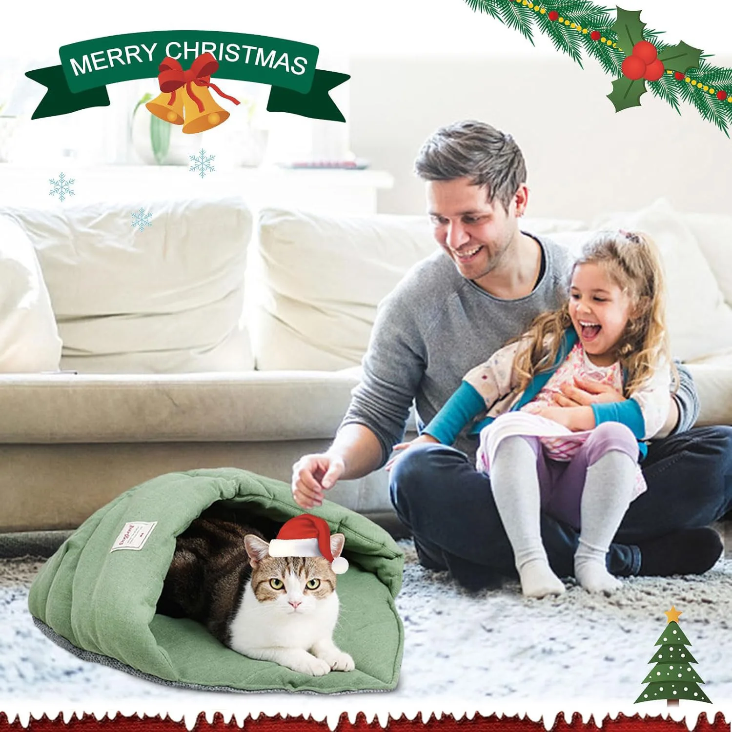 

Leaf Creative Pet Осенне-зимний кошачий домик Котячий туалет Глубокий сон Теплый спальный мешок Котячая кровать Домик Мягкий хлопок Аксессуар для кошек