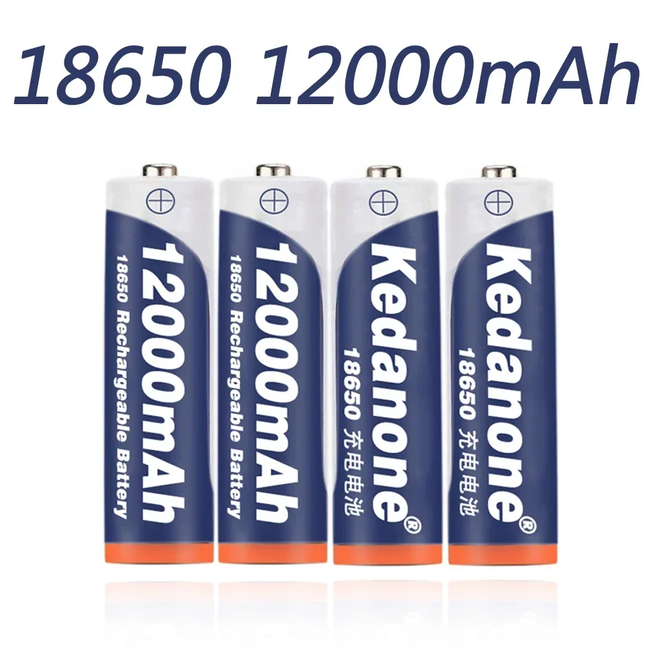 

New 18650 Battery Rechargeable Battery 3.7V 18650 12000mAh Capacity Li-ion Rechargeable Battery For Flashlight Torch Battery