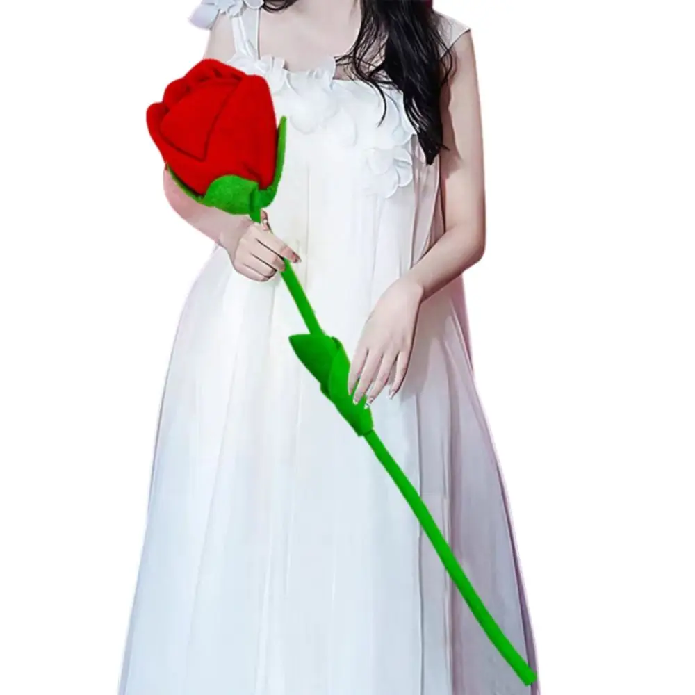 2 Stuks Romantische Stof Roos Boeketten 35/45/65 Cm Buigbare Stengels Zachte Multifunctionele Prachtige Kunstmatige Rose bloemen
