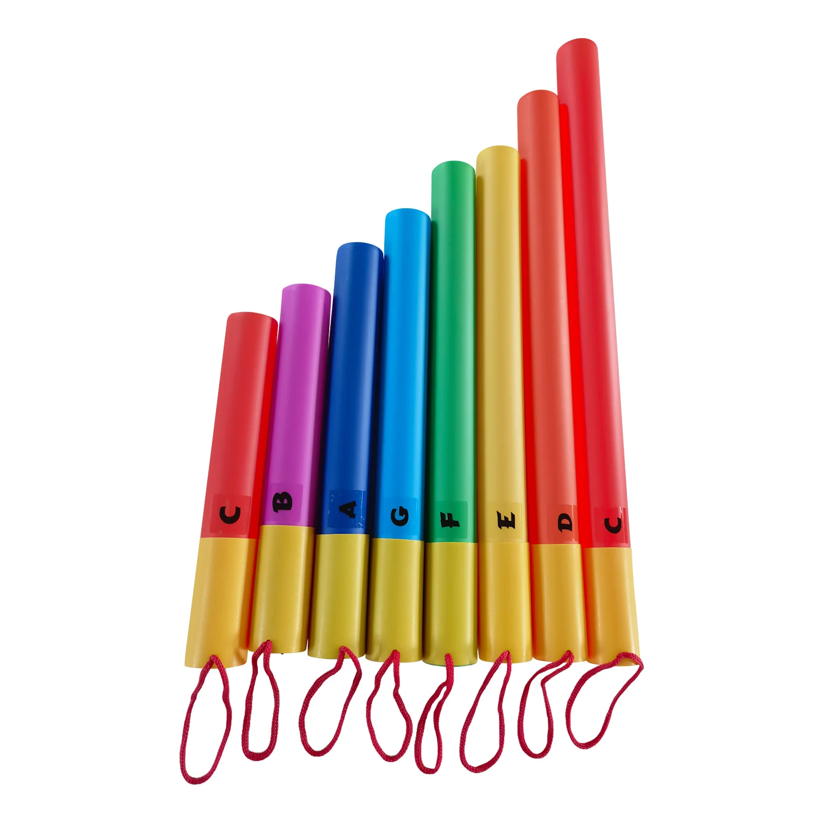 8Pcs Musical Sound Tube Colorful Set 8 Tones Sound Tube Percussion Instrument Birthday Gift Musical Sound Tube Kit