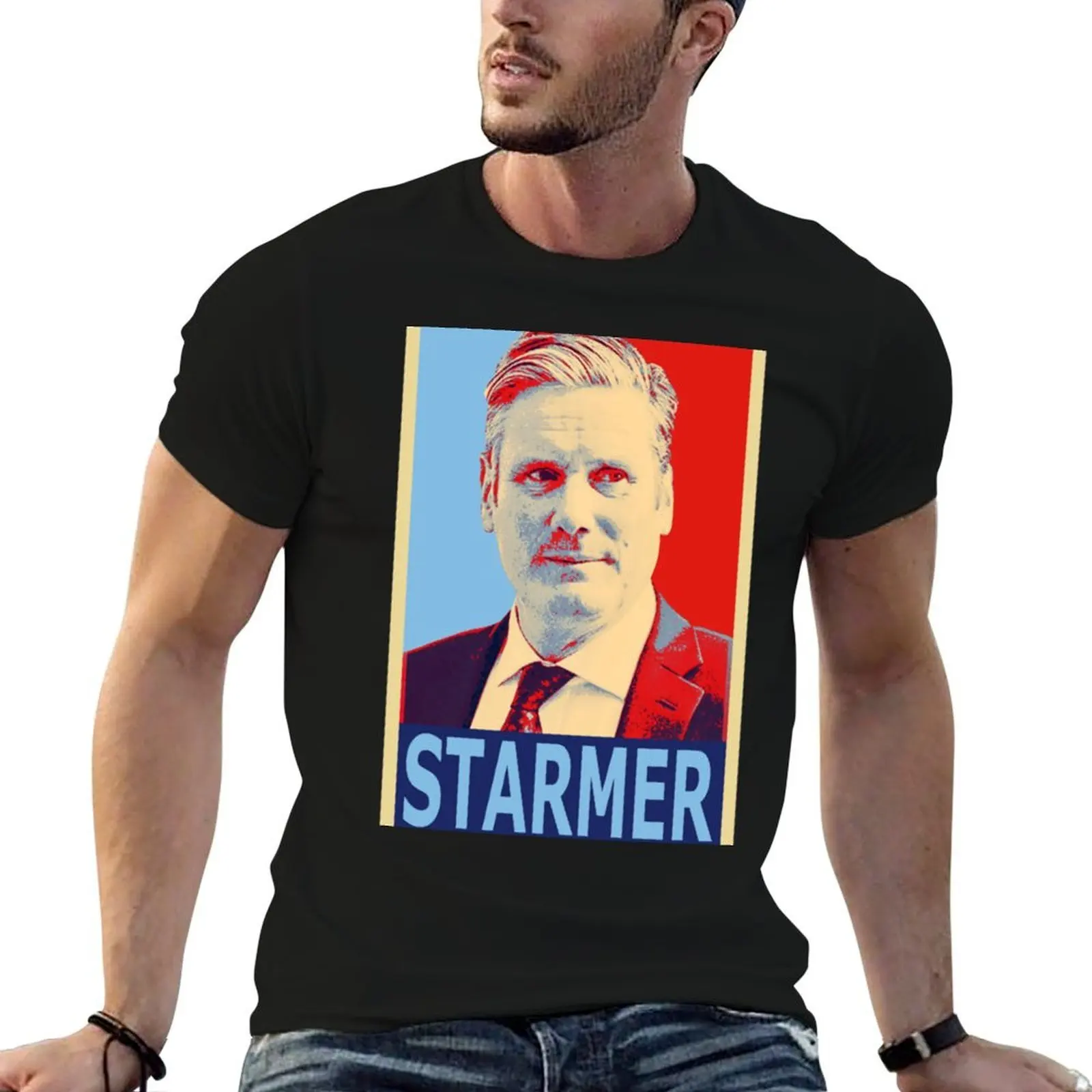 

Keir Starmer - Labour art T-Shirt man t shirts for men casual t shirts cotton 100% t shirt for man T-shirt