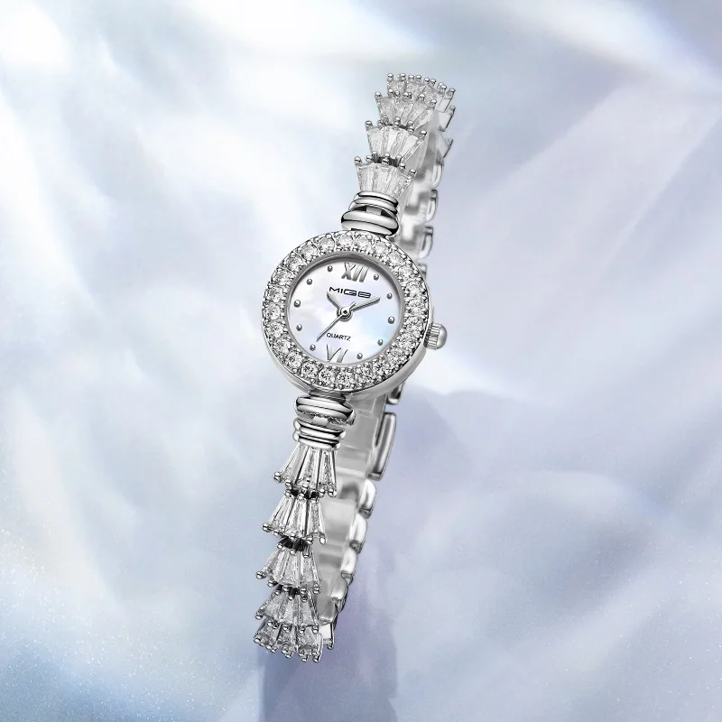 MIGE Original Miyota Quartz Woman Watch Waterproof Ladies Wristwatch Fashion Diamond Crystal Waterproof Watch For Women