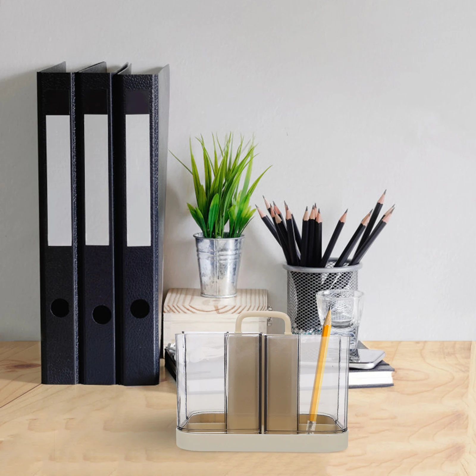 متعددة الوظائف سطح المكتب القرطاسية الفضاء توفير سعة كبيرة البلاستيك تخزين الرف انفصال المحمولة حامل قلم مكتب مكتب