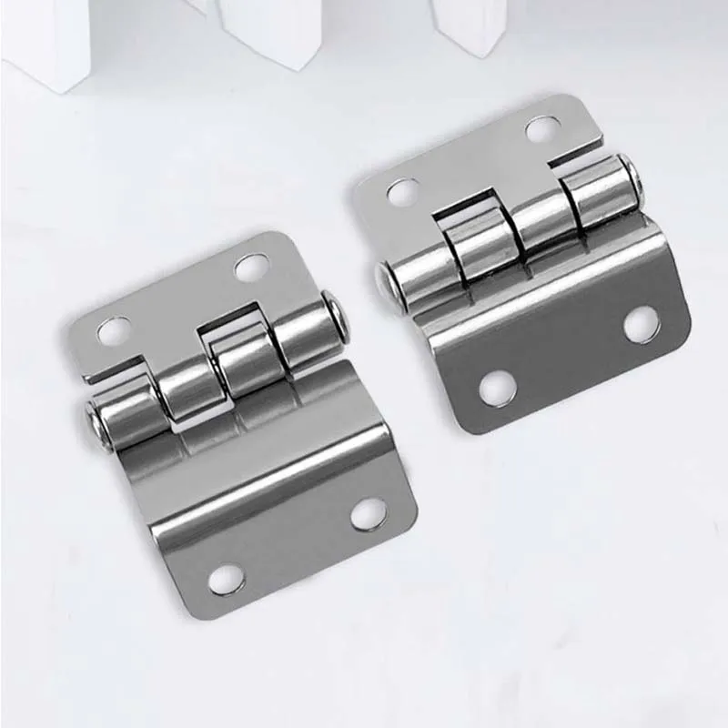 304 Stainless Steel Three Fold Hinge Flat Open Fixed Right Angle Bent Irregular Leaf Industrial Equipment Hardware Accessories
