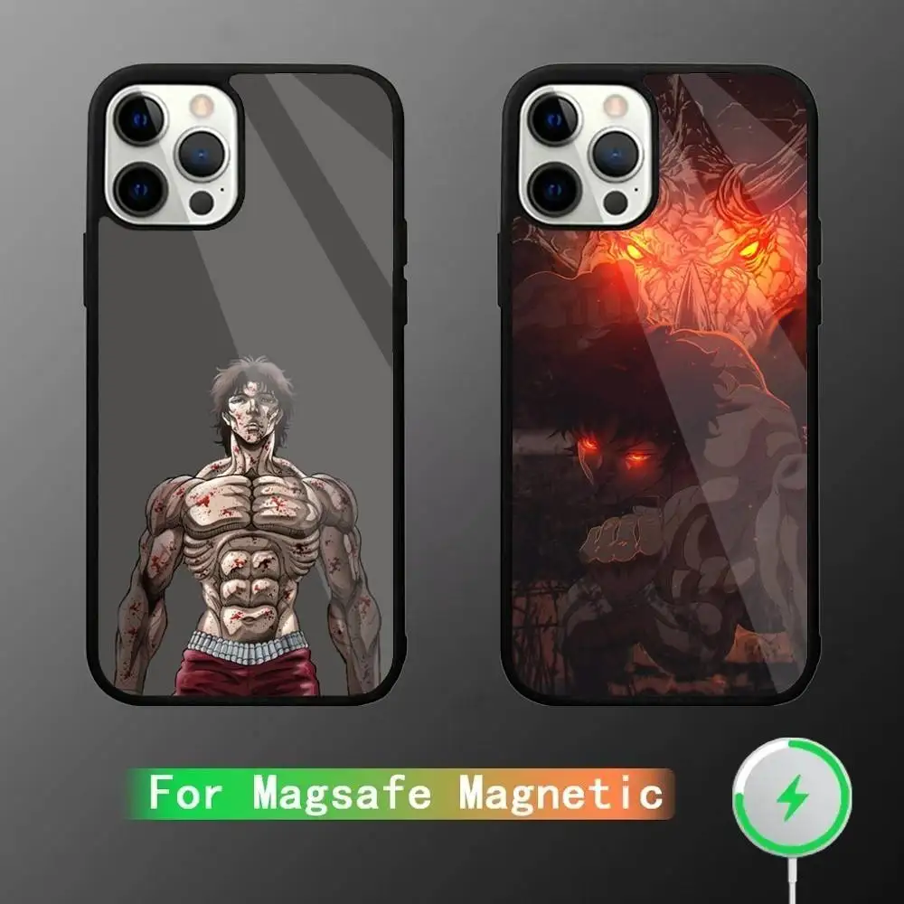 

Anime B-Baki Hanma Phone Case For iPhone 17,16,15,14,13,12,11,Pro,Max,Plus,Mini,SE4,E Magnetic Magsafe Wireless Charging