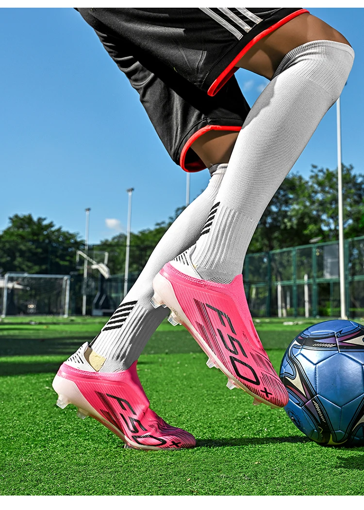Neue Herren-Fußballschuhe Rutschfeste Sneakers Trainingsschuhe Bestseller Fußballstiefel Leichte Hochwertige Rasenplatzschuhe Mittelhohe Outdoor-Schuhe – Detail 6