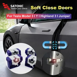 SATONIC V6 Auto Soft Close Door Upgrade for Tesla Model 3 & Model Y Juniper – Waterproof Smart Suction System Plug & Play