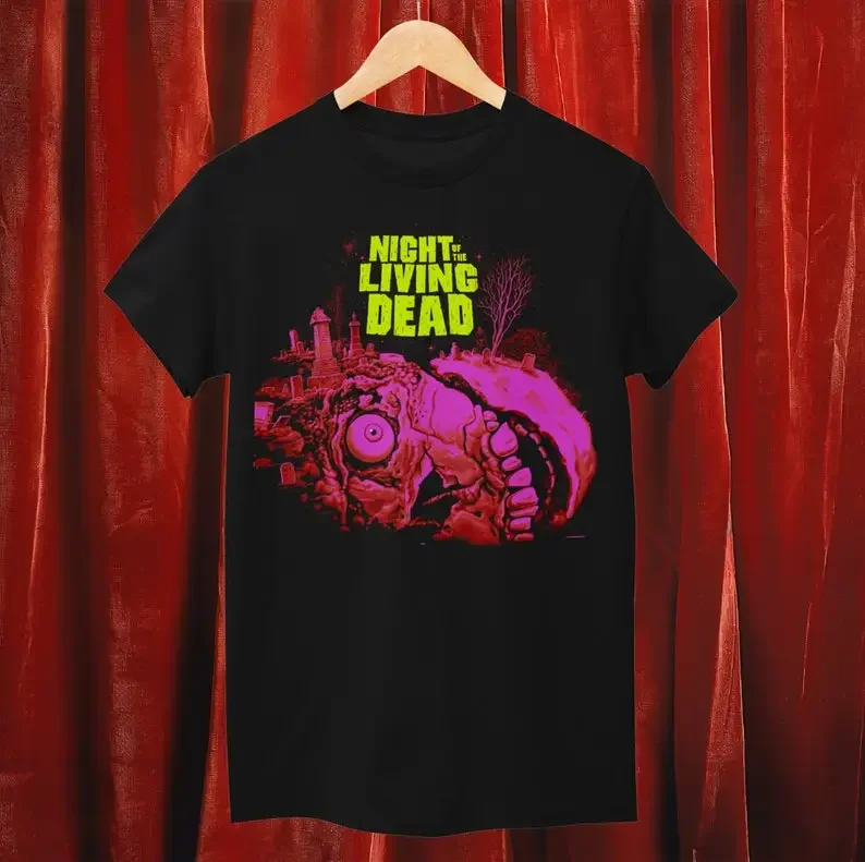 Camiseta de la noche de los muertos vivos, camisa de la película de terror, Camiseta clásica de culto, George, Romero, Emo, gótico, Vamp