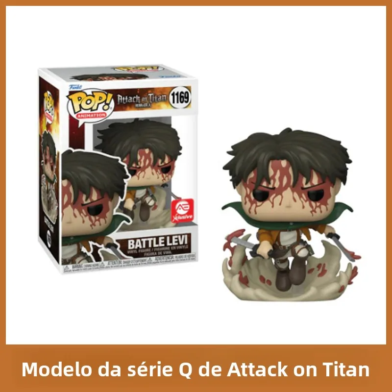 進撃の巨人-ポップフィギュア-リヴァイ・アッカーマン-アニメモデル-おもちゃ-ディスプレイアイテム-qバージョン-コレクタブル-静態pvcシリーズ-在庫あり