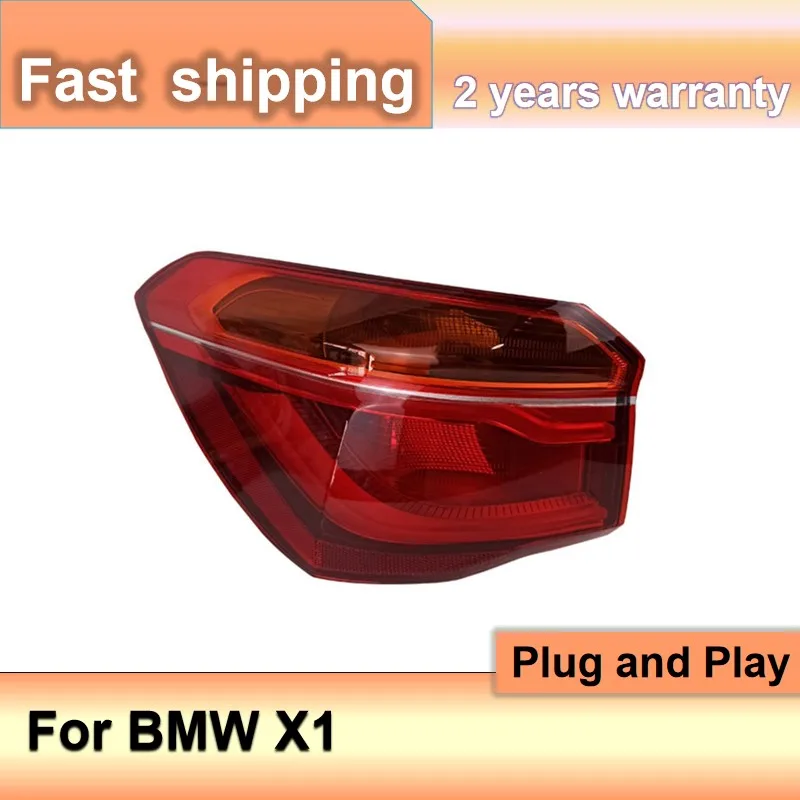 مصباح سيارة لسيارات BMW X1 الخلفية الذيل ضوء 2016 2017 2018 BMW X1 الضوء الخلفي X1 الخلفي DRL الضباب الفرامل بدوره إشارة عكس #3