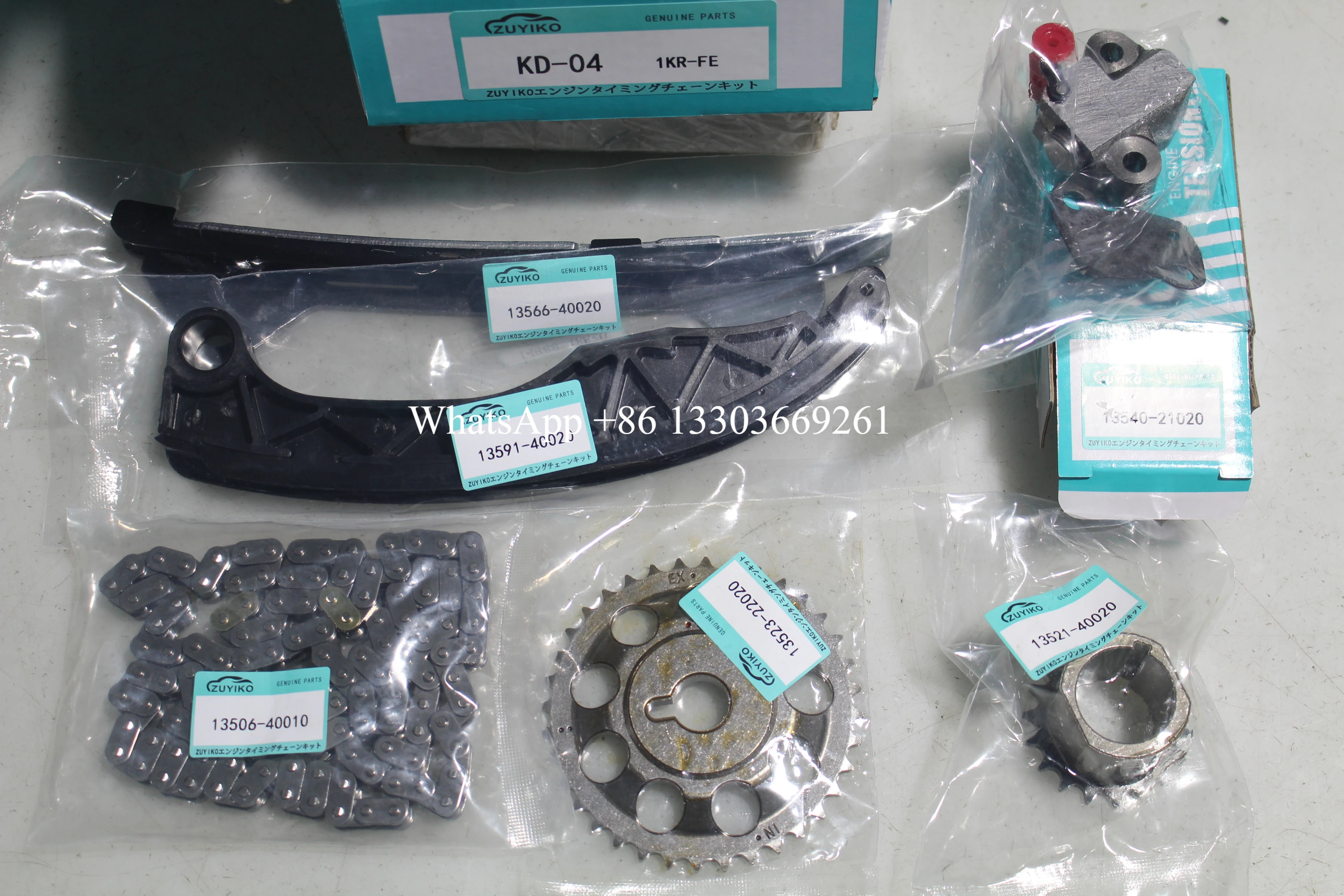 

1KR-FE TIMING CHAIN KIT FOR DAIHASTU 1kr-fe engine timing chain set 13506-40020 KD-04