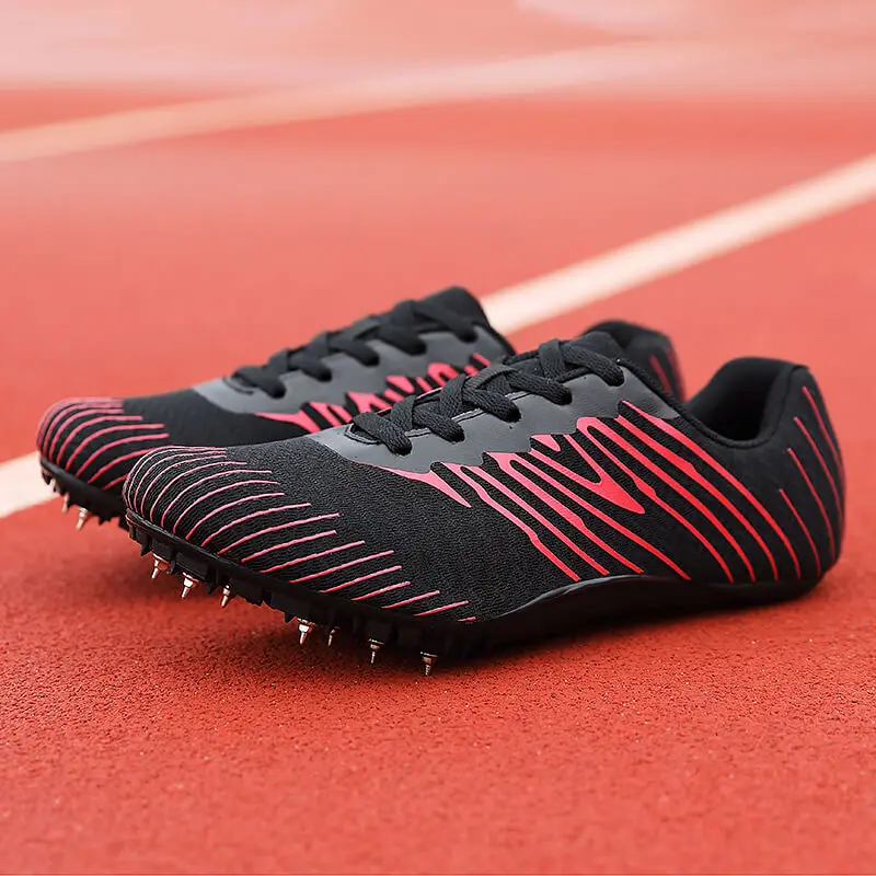 Men Track and Field Shoes Spikes Sprint Racing Track Sneakers Unisex Professional Running Jumping Shoes for Men