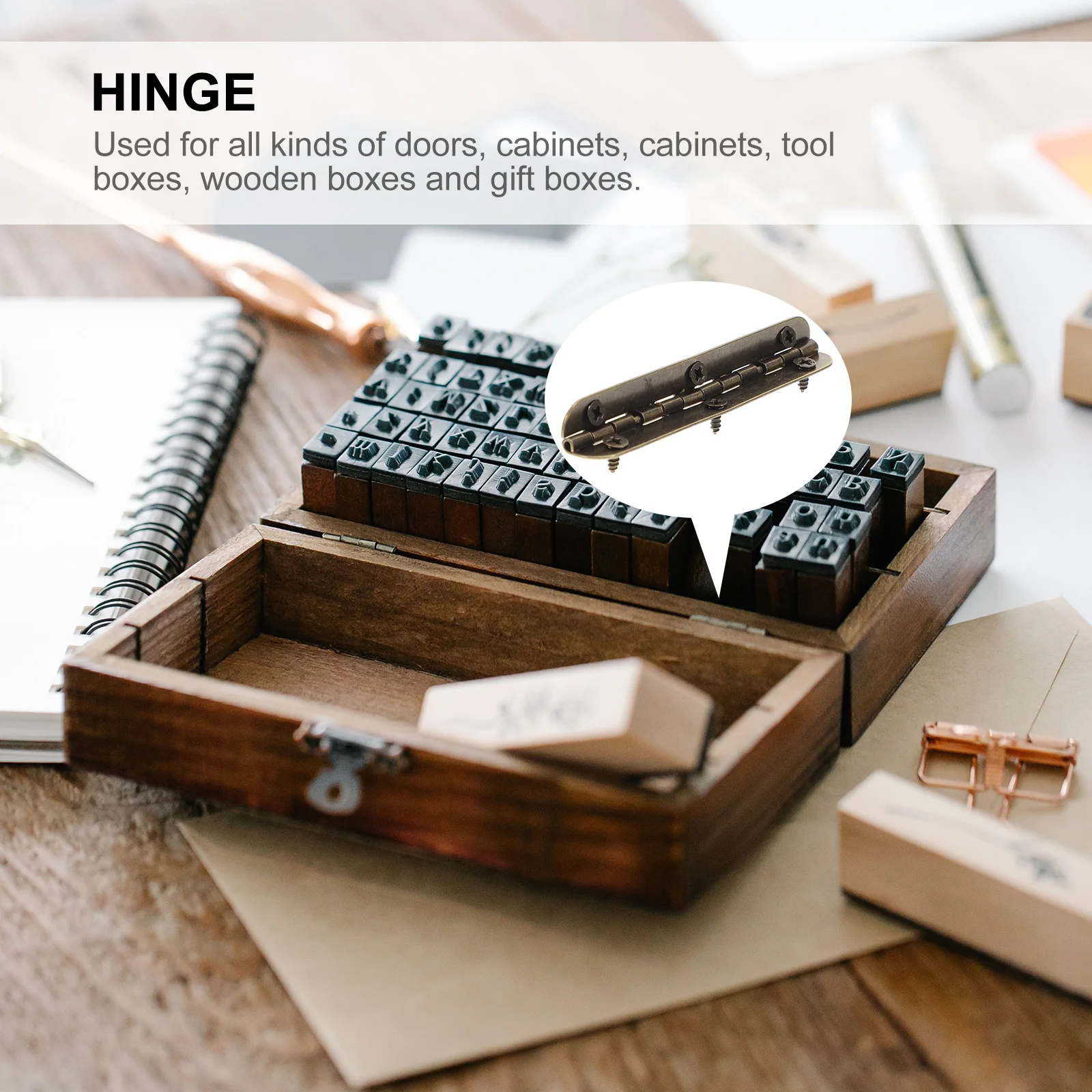 

12pcs Iron Continuous For Wooden Boxes 6 Holes Cabinet Door Small Butt 90 Degree Heavy Duty Drawer Flush Folding Door Hinges