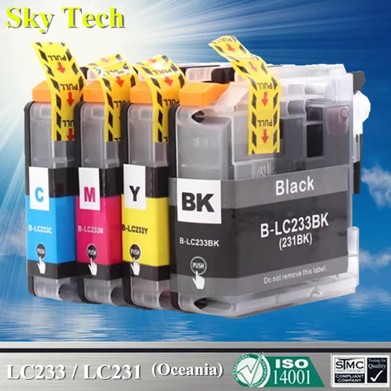 Sky LC233 LC-233 LC231 Compatible Ink cartridge For Brother MFC-J5720 J4120 J4620 J5320 J562DW J480DW J680DW J880DW [Oceania]