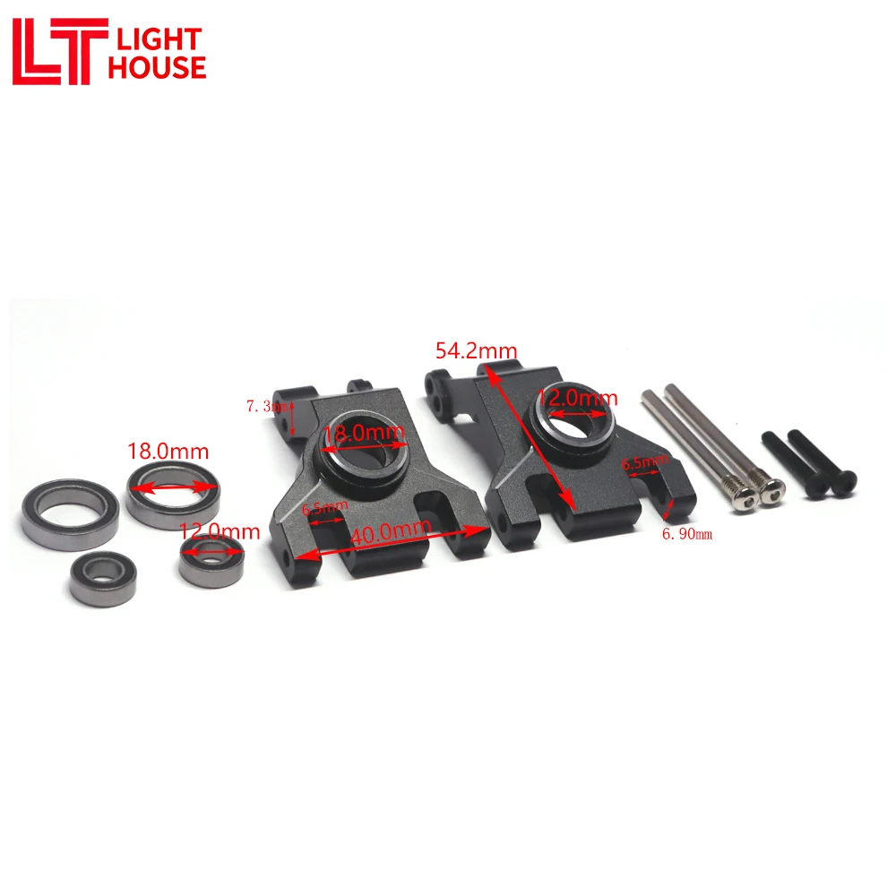 

LIGHT HOUSE Aluminum Rear Hub/Knuckle Arm For TRAXXAS Jato 1/8 4x4 Brushless BL-2S RC Car Upgrades Parts