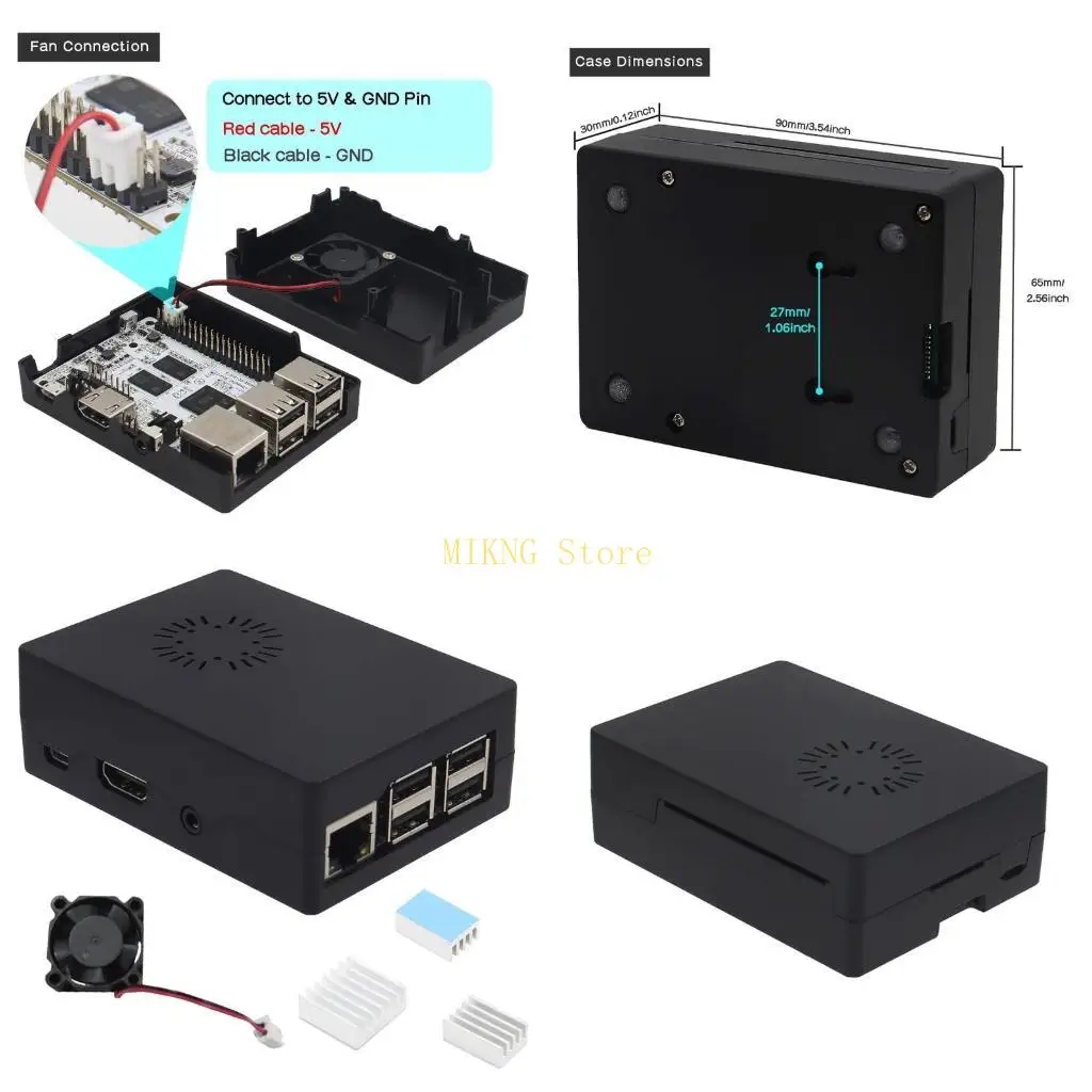 

Case Cover for 3B+ Cooling Fan forPi Mainboard Enclosure best sale