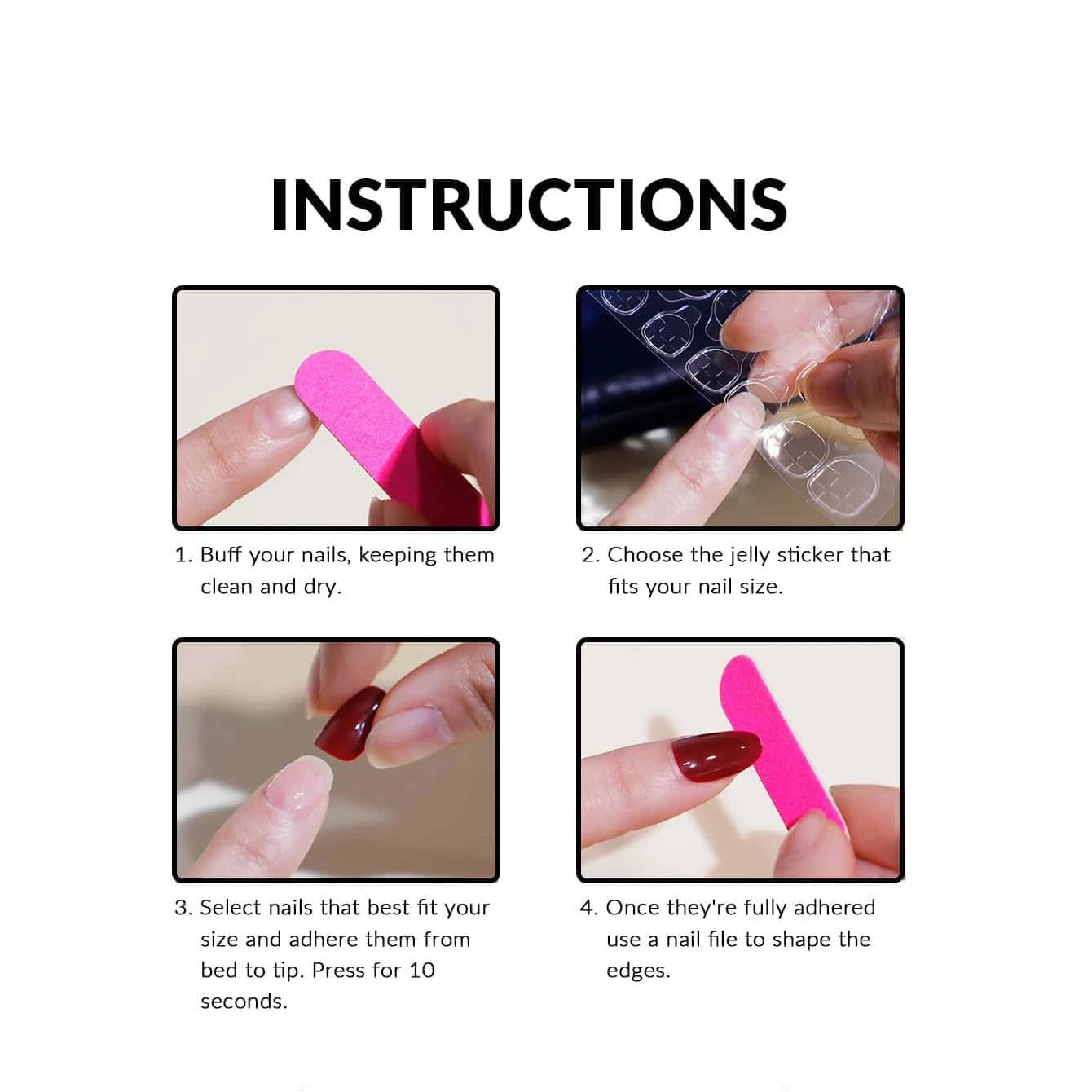 Faux ongles carrés français bleus, 24 pièces, motif de cœurs et lignes golen, colle à gelée réutilisable, 1 pièce, poussoir à cuticules adapté aux femmes