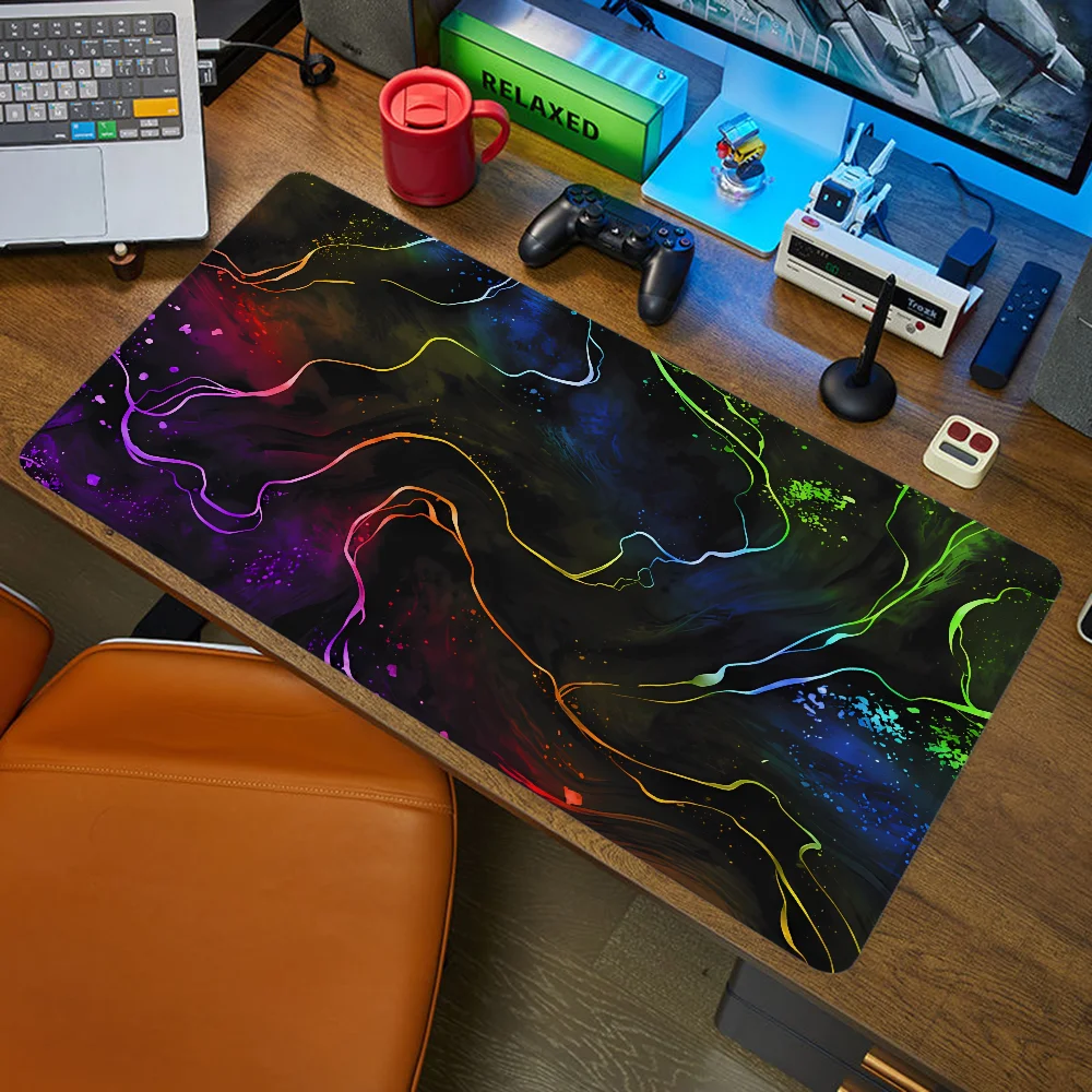 Mouse Mat GOLD SLATE Gaming Mats Pc Setup Accessories Gamer Desk Pad Computer Table Mousepad Anime Large Office Xxl Mause Pads