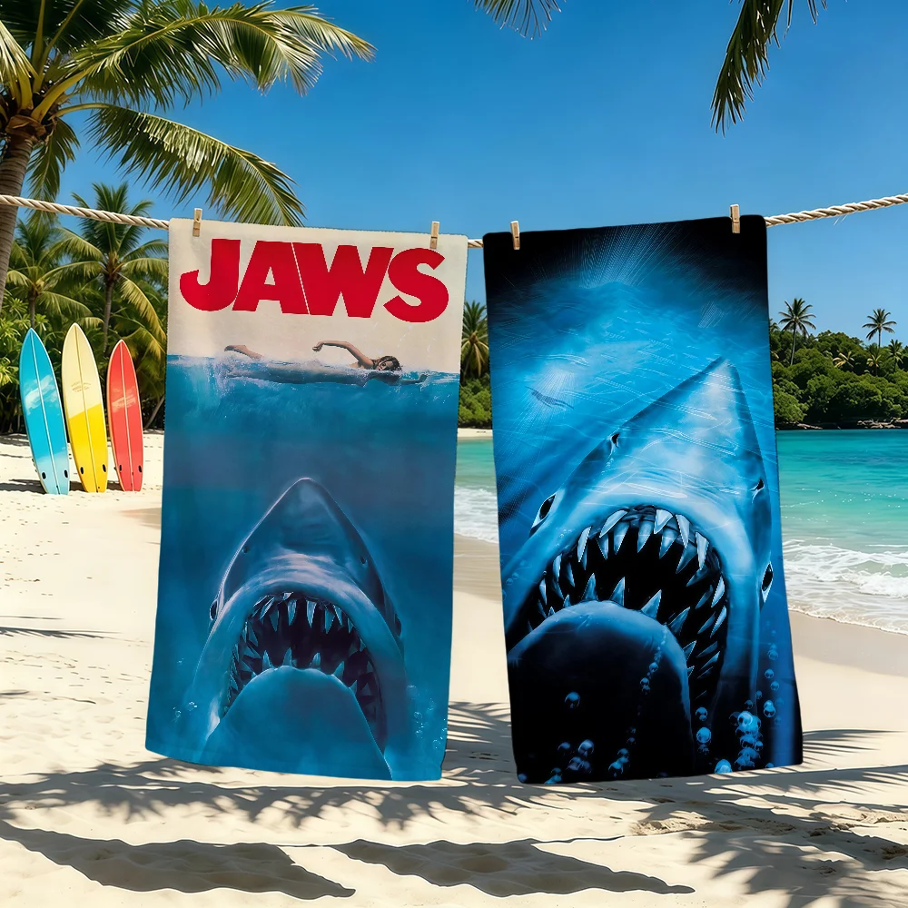 Outdoor Camping Movies - Toalha clássica do filme J-Jaws para