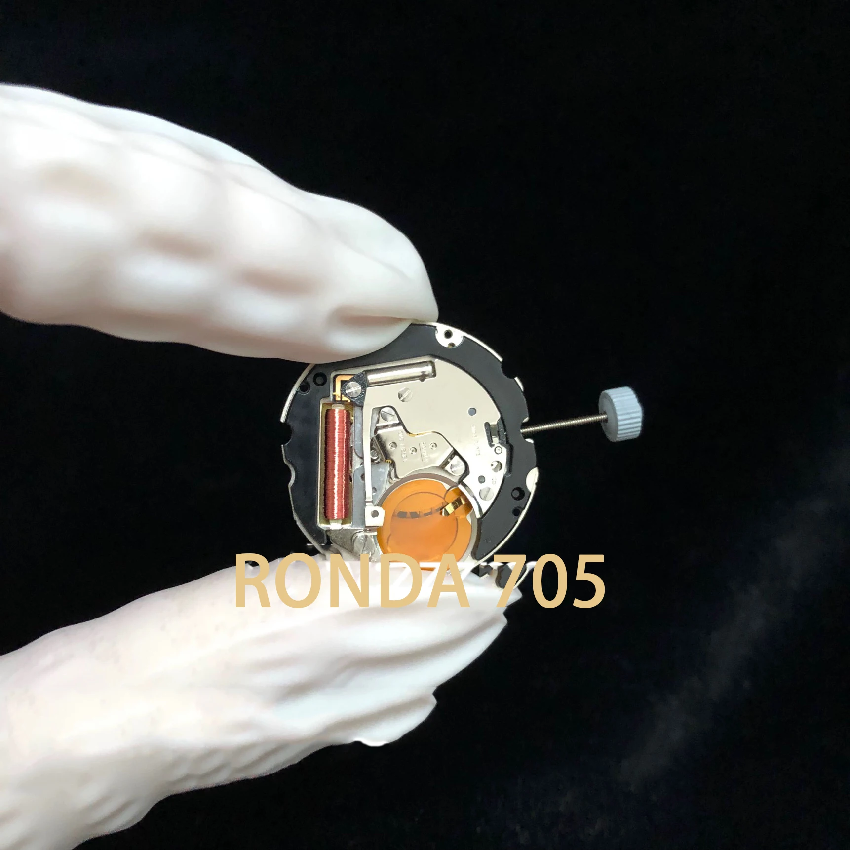 RONDA 705 Quartz Movement New Imported Swiss Watch Movement Accessories Gold Machine White Machine