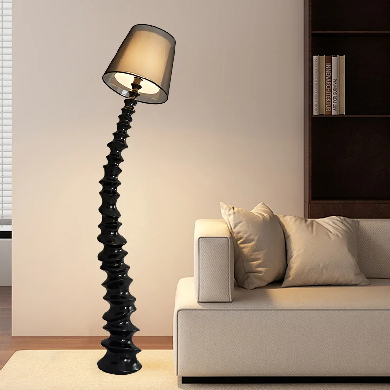 Modern Chinese living room reception room tea room floor lamp lighting decorative floor lamp zen