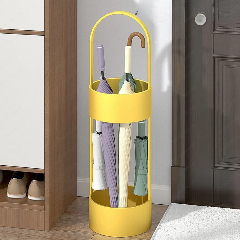 Modern Metal Handicrafts Plastic Wall-mounted Hotel Uses Creative Umbrella Storage Rack Multi-functional Unique Decoration