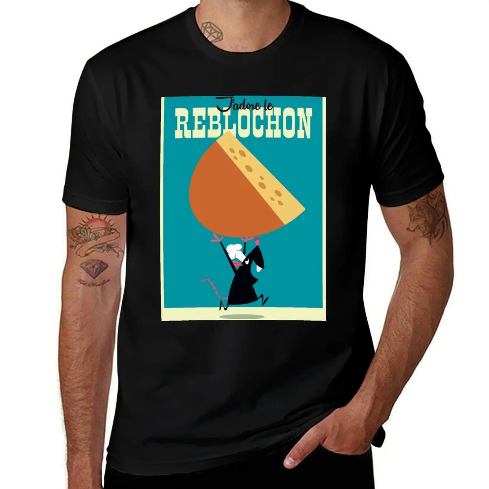 

J'adore Reblochon poster T-Shirt for a boy anime tshirt black t-shirts for men