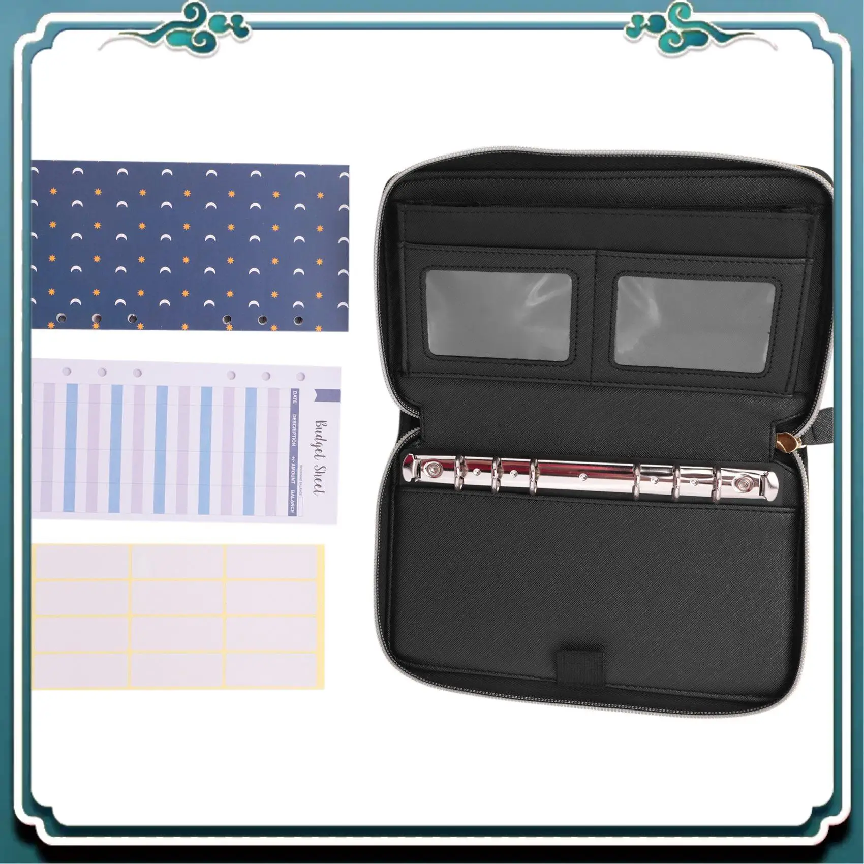 Easy To Use All-In-One Cash Envelopes Wallet System With 12 Budget Envelopes And 12 Budget Sheets For Financial Planner