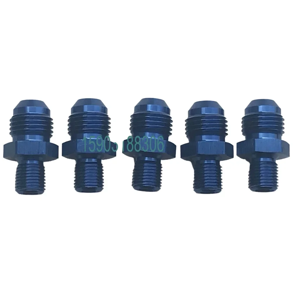 Original Straight Aluminum Male AN6 To M10 X 1,M10 X 1.5 NPT Adaptor Fitting