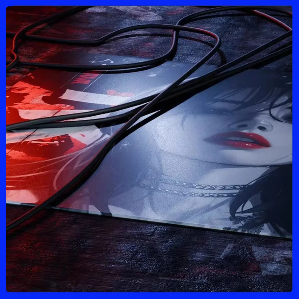 

GLSSWRKS Hana glass pads Glass Mouse Pad Gaming FPS Tempered Glass Copy Edition Mouse Pad Smooth Customized Mouse Pad Fashion