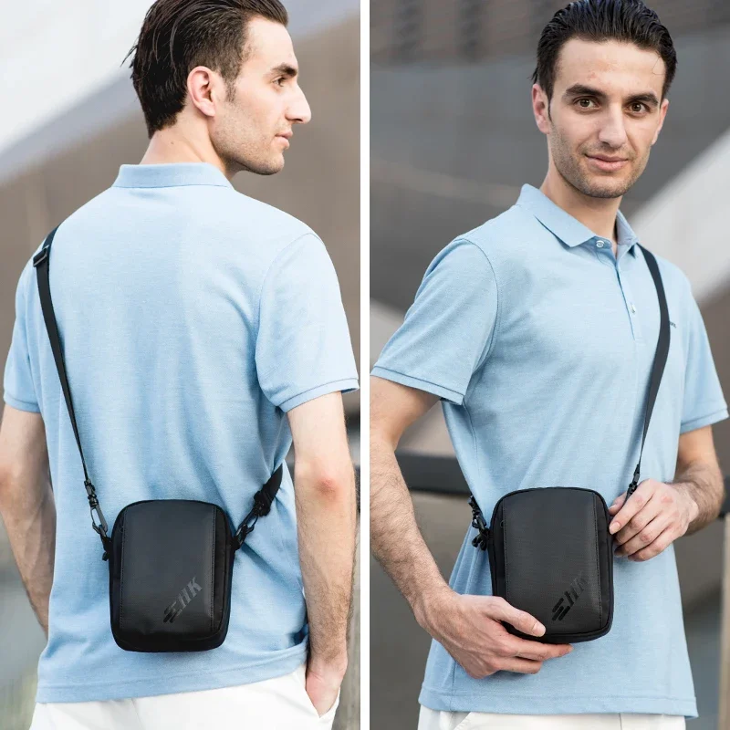 Hcankcan-Bolso de hombro para hombre y mujer, bolsa de pecho para teléfono, impermeable, Mini bandolera