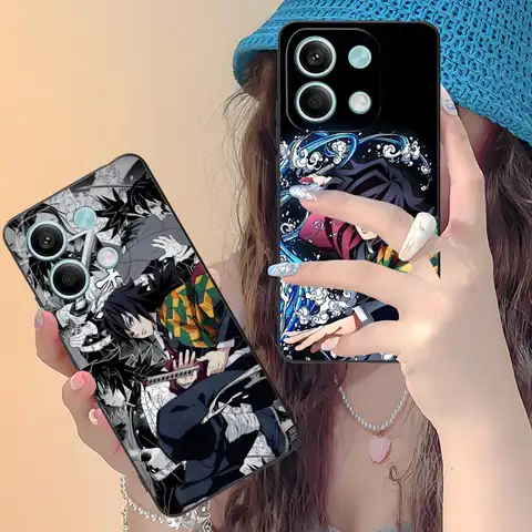 Demon Slayer Giyu Tomioka Phone Case for Xiaomi Redmi Note 14 13 12 11 A5 3 2 1 Pro Plus 4G 5G Colour Protective Luxury Cover