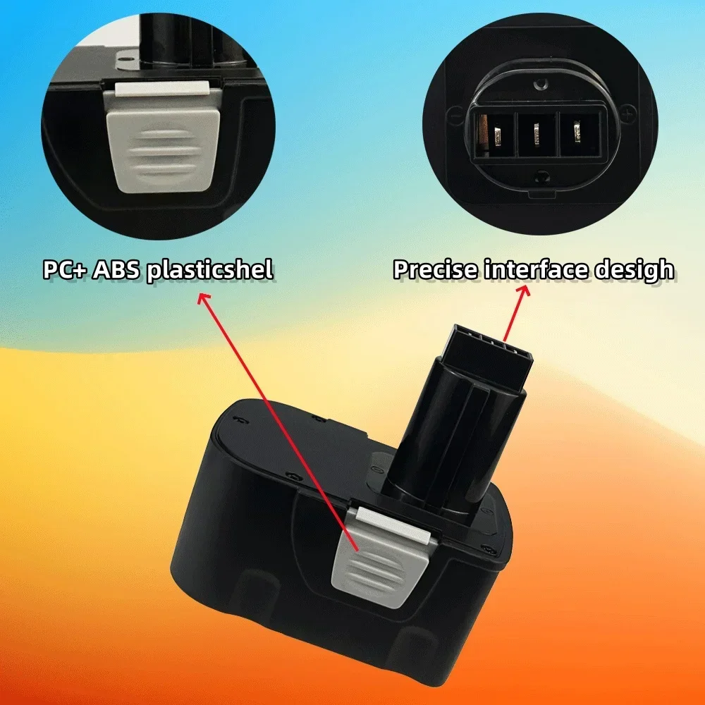 14.4V 6800mAh Rechargeable Battery Replacement for the Power Tool Battery,Suit for Interskol 14.4V Cordless Drilling Rig