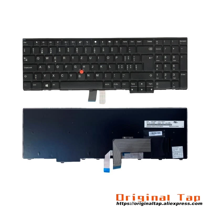 SWS Swiss Keyboard for Lenovo Thinkpad L570 01AX637 01AX678