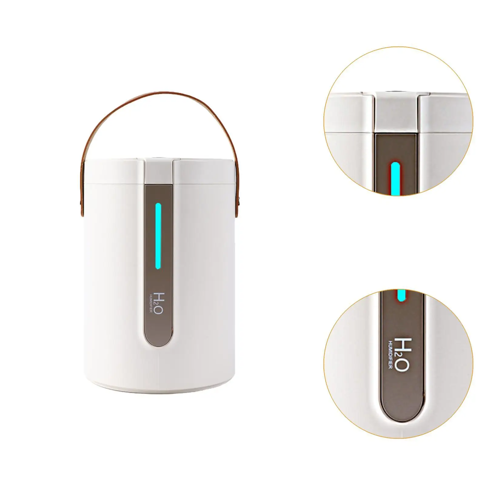 مرطب رذاذ مزدوج مدمج ضوء ليلي ثلاثي الأبعاد مرطب صغير للاستوديو المنزلي بجانب السرير والمكتب وسطح المكتب