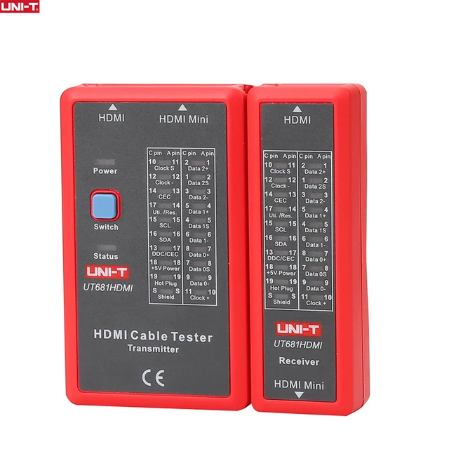 UNI-T MINI-HDMI Cable Testers UT681HDMI Wire Tracker Lan Finder Network Repair Tools
